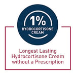 CeraVe Hydrocortisone Krem% 1 | Egzama Eğilimi ve Kuru Cilt ile Döküntülerden Geçici Rahatlama Önleyici Krem | Kaşıntıları Giderici Krem | Kokusuz | 1 Ounce