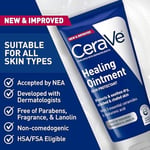 CeraVe Şifa Merhemi | Hyaluronik Asit ve Seramidli Kuru Ciltler için Nemlendirici Petrolatum Cilt Koruyucu | Lanolin İçermez ve Kokusuz | 5 Ons