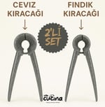 Ceviz ve Fındık Kıracağı Seti – Paslanmaz Çelik, Ergonomik, Profesyonel Kullanıma Uygundur