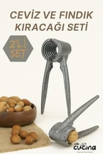 Ceviz ve Fındık Kıracağı Seti – Paslanmaz Çelik, Ergonomik, Profesyonel Kullanıma Uygundur