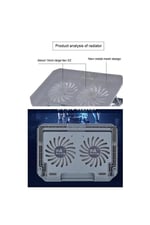 Cf-02 Ayarlanabilir Çift Fanlı Dizüstü Bilgisayar Soğutma Fanı CF-020690