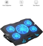 CF-05 Ayarlanabilir Dizüstü Bilgisayar Rgb Soğutma Fanı Siyah CF-050690