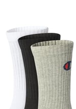 Champion C-Logo 3'lü Paket Crew Çorap, Unisex Yetişkin - Seçenekler: 35-38, 39-42, 43-46