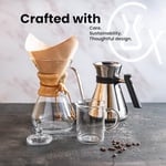 Chemex Kağıt filtre FS-100, kare filtre, 6, 8 ve 10 fincan sürahisi, 100 adet