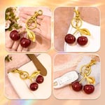 Cherry Keychain Bag Purse Charms For Handbags Cherry Accessories Mothers Day Birthday Ideas