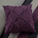 Chezmoi Collection Yorgan Seti, Polyester, Mor/Siyah/Gri, King - Seçenekler: California King, Full, King, Oversized King, Queen, Twin