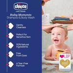 Chicco Baby Moments Doğal Saç ve Vücut Şampuanı (500 ml)