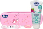 Chicco Bebek Diş Bakım Seti (Pembe)
