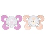 Chicco Physio Comfort Silikon Emzik (6-16 Ay, 2'li), Pembe