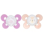 Chicco Physio Comfort Silikon Emzik (6-16 Ay, 2'li), Pembe