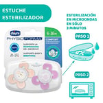 Chicco Physio Comfort Silikon Emzik (6-16 Ay, 2'li), Pembe