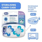 Chicco PhysioForma Comfort Silikon Emzik (16-36 Ay, 2'li), Mavi