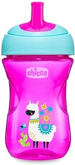 Chicco Pipetli Eğitim Bardağı (Pembe/Mor) - Seçenekler: Pembe/Mor, Tekli