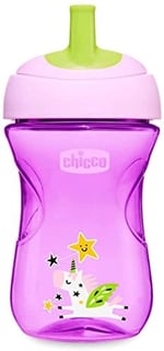 Chicco Pipetli Eğitim Bardağı (Pembe/Mor) - Seçenekler: Pembe/Mor, Tekli