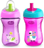 Chicco Pipetli Eğitim Bardağı (Pembe/Mor) - Seçenekler: Pembe/Mor, Tekli