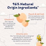 Childs Farm Şeftali ve Kayısı Özlü Çocuk Saç ve Vücut Şampuanı 250 ml