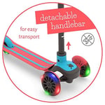 Chillafish Scotti Glow - 3 Tekerlekli Işıklı Scooter - Kırmızı
