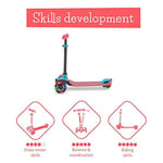 Chillafish Scotti Glow - 3 Tekerlekli Işıklı Scooter - Kırmızı