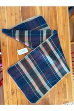 Chinko Unisex Şardonlu Baklava Desenli Yumuşacık Çok Özel Bir Panço GRİ KREM SARI Standart-1