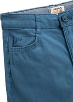 Chino Pantolon Cepli Slim Fit Pamuklu Beli Ayarlanabilir Lastikli