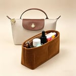 Chispee Çanta Düzenleyici Ekleme Keçe Çanta Düzenleyici fit GG Marmont Matelasse Omuz Çantası Saklama ve Bitirme İç Çanta Ekleme Düzenleyici Longchamp Mini, Kahve için