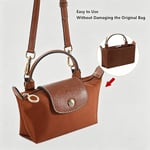 Chispee Çanta Düzenleyici Ekleme Keçe Çanta Düzenleyici fit GG Marmont Matelasse Omuz Çantası Saklama ve Bitirme İç Çanta Ekleme Düzenleyici Longchamp Mini, Kahve için