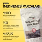Chompo İnek Memesi Parçaları 100% Doğal Katkısız Köpek Ödül Maması 100 Gr | Tek İçerik