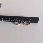 Christian Breton Paslanmaz Çelik Gold Minik Halka Küpe - 9 mm - 1 çift