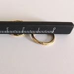 Christian Breton Paslanmaz Çelik Gold Minik Halka Küpe - 12 mm - 1 çift