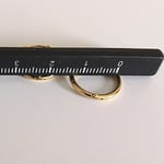 Christian Breton Paslanmaz Çelik Gold Minik Halka Küpe - 12 mm - 1 çift