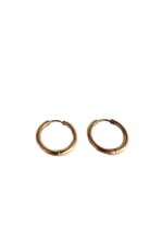 Christian Breton Paslanmaz Çelik Gold Halka Küpe - iç çap 15 mm - kalınlık 2,5 mm- 1 çift