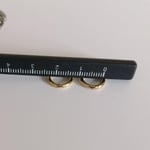 Christian Breton Paslanmaz Çelik Gold Minik Halka Küpe - 9 mm - 1 çift