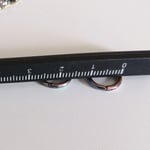 Christian Breton Paslanmaz Çelik Rainbow Minik Halka Küpe - 7 mm - 1 çift