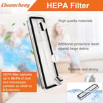 Chuancheng Dreame D9/D9 Max/D9 Max Gen2/D9 Pro/L10 Pro için 17 parçalı aksesuar seti, 1 ana fırça, 6 yan fırça, 4 filtre, 4 silme bezi, 2 temizleme fırçası