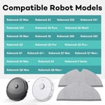 Chuancheng Paspas bezi, 5 adet, komple kapatıcı, Xiaomi Roborock S4/S5/S50/S51/S55/S5 Max, S6 MaxV/S6 Pure, Q7 MAX/Q7 MAX+, Q8 Max/Q8 Max+, Q5 Pro/Q5 Pro+, paspas aksesuarı yedek parça setleri