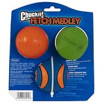 Chuckit! Fetch Medley 3'lü Köpek Oyun Topu Seti – Strato Ball, Ultra Squeaker ve Erratic Ball - (M)