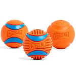 Chuckit! Fetch Medley Gen 3 (Ultra Ball, Fetch Ball, Rugged Ball) 3'lü Köpek Oyun Topu Seti (Orta Boy)