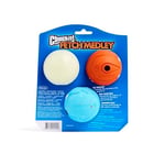 Chuckit Gen 1 Köpek Top Seti, Orta Boy 6.4 cm Çap, Yüksek Sıçrama-Yüzen-Sağlam Top, 3'lü Paket