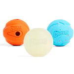 Chuckit Gen 1 Köpek Top Seti, Orta Boy 6.4 cm Çap, Yüksek Sıçrama-Yüzen-Sağlam Top, 3'lü Paket