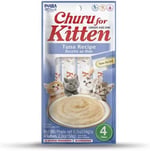 Churu kedi atıştırmalıkları, yavru kediler için, 12 aydan küçük genç kediler için sağlıklı atıştırmalıklar, ton balığı (4 adet x 14 g)