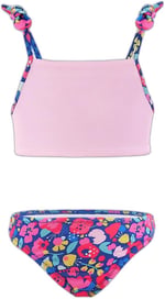 Çiçekli Kedi Kız Çocuk Bikini
