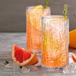 Cididu 6'lı Set Kristal Highball İçme Bardağı, 340 ml Uzun Su Bardağı, Thicke Vintage Drinkware Bardakları Dokulu Züccaciye, Kokteyller, Meyve Suyu, Bira, Çay için Buzlu İçecek Bardağı Bardakları