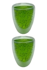 Çift Cidarlı Buzlu Kahve, Latte, Çay Bardağı Seti, 300 ML, 6 Adet, Borosilikat Cam