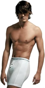 Çift Kaplan 880 Elastanlı Erkek Boxer Beyaz M