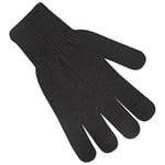 Çift Kat Orlon Kışlık Eldiven Bay-bayan (unisex) siyah siyah