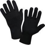 Çift Kat Orlon Kışlık Eldiven Bay-bayan (unisex) siyah siyah