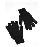 Çift Kat Orlon Kışlık Eldiven Bay-bayan (unisex) siyah siyah