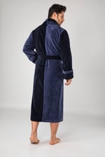 Çift Renk Lacivert Füme Bambo Cotton Erkek Lacivert 3XL