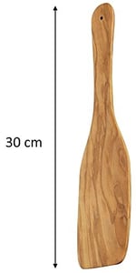 Cilio 182071 Kızartma tenceresi spatula, ahşap, kahverengi, 38 x 7 x 0,5 cm