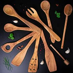 Cilio 182071 Kızartma tenceresi spatula, ahşap, kahverengi, 38 x 7 x 0,5 cm